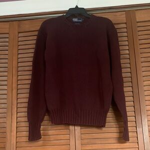 Ralph Lauren Men's Wine Crewneck Sweater